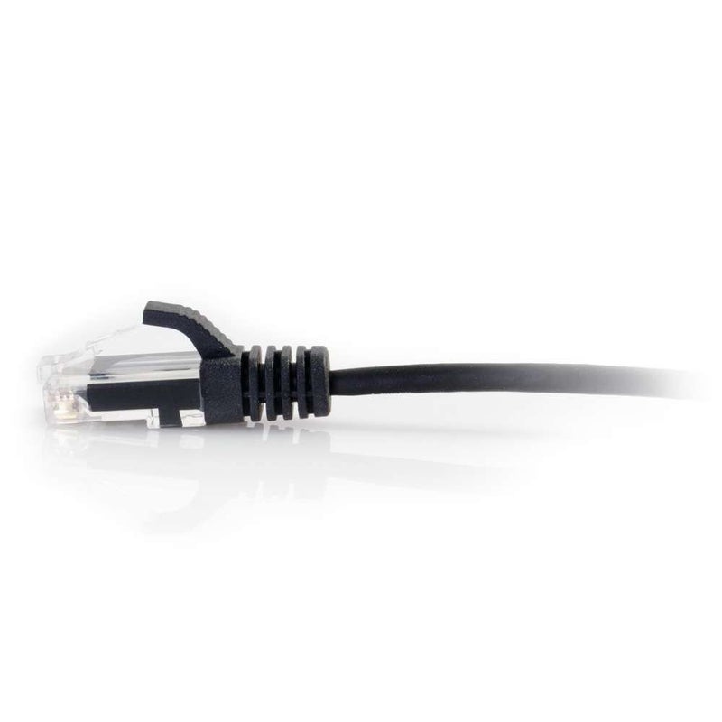 C2G Legrand Cat6 Slim Ethernet Cable, Snagless Unshielded Cat6a Patch Cable, Black Slim Network Patch Cable, 10 Foot Snagless UTP Ethernet Cable, 1 Count, C2G 01109 - Image 2